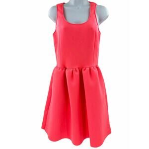 Love Ady Dress Size L Fuschia Pink Sleeveless Fit Flare Brunch Feminine Y2K